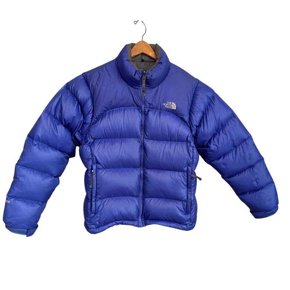The North Face 700 Fill Down Puffer Jacket Women’s L Blue Periwinkle Vintage Y2K